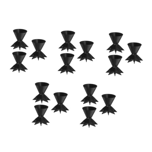 DIYEAH 5 Juegos Taza De Pintura Vasos De Pintura Para Pintar Taza Dividida Para Verter Pintura Vasos Para Mezclar Pintura Suministros Para Verter Pintura Black El Plastico 3 Piezas * 5