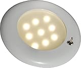 osculati 13.877.51 - plafoniera nova 10 led abs bianco con interruttore