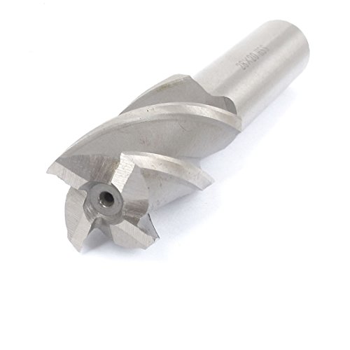 Image of uxcell 28mm Cutting Diameter Straight Shank 4 Flutes End Mill Milling Cutter