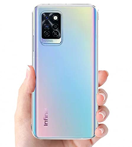 Image of Soft Flexible Silicone Back Cover Compatible with Infinix Note 10 Pro /Infinix Note 10, Transparent Case