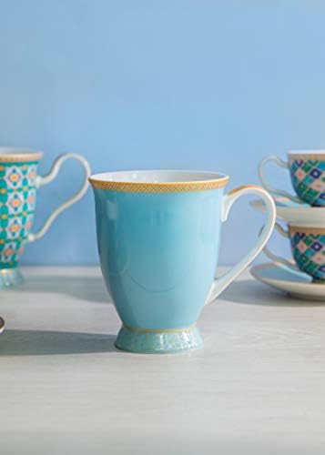 Maxwell & Williams HV0140 Teas & Cs Kasbah Coffee Mug in Gift Box, Porcelain, Turquoise, 300 ml