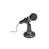 Tracer Studio karaoke microfoon met draadloos, zwart – microfoon (karaoke-microfoon, 30-16.000 Hz, omnidirectioneel, bekabeld, 1,8 m, zwart)