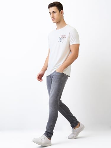 Image of Spykar Men's Skinny Fit Low-Rise Casual Jeans