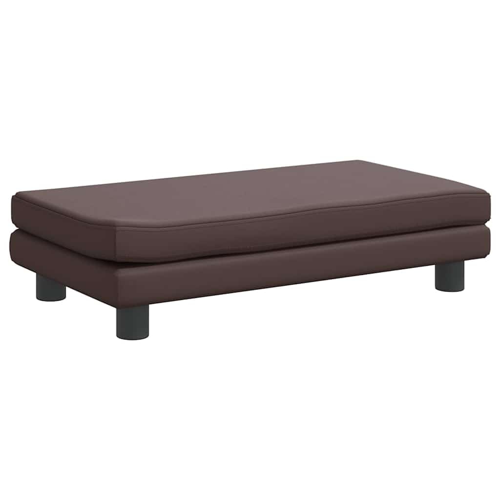 Hundebett mit Verlängerung Braun 100x50x30 cm Kunstleder Hundebetten Waschbar Outdoor Hundebett, Hundekissen, für mittelgroße Hunde