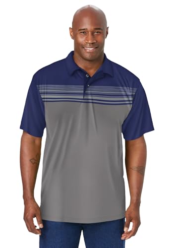 KingSize Men's Big & Tall No Sweat Polo