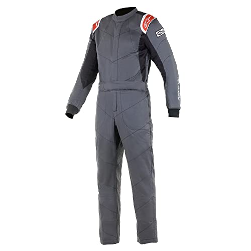 Alpinestars Knoxville V2 Suit 3 Layer Boot Cut SFI3-2 A/5 - size 60 - Anthracite/Red (3355921-143-60)