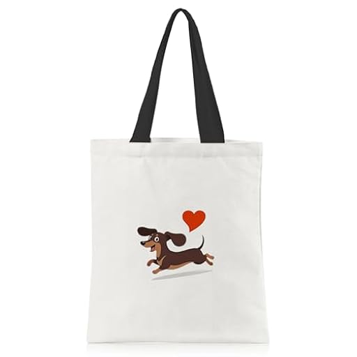 FULHANY Bolso De Dachshund - Tote Bag - Bolsa Tela - Tote Bag Personalizada - Regalo Dachshund De Los Amantes De Los Animales, Bolsas De Compras Reutilizables, Adecuadas Para Viajar Y La Vida Diaria | Ya disponible en tu tienda friki favorita! En mundofriki.es!