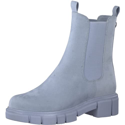 MARCO TOZZI Damen Chelsea-Stiefel, Blockabsatz, weiches FEEL ME Fußbett,...