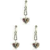 UKCOCO Plugs 3pcs Fashionable Function Earphone. Versatile Headphone Multi- Heart Double Phone Anti- Multi- Function Anti- Plug Crystal Exquisite for Mm Delicate Shaped Artificial Buttplugs