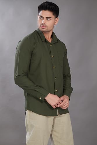 Image of DIVISIVE Men's Solid Slim Fit Shirt