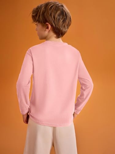 Image of Haloumoning Kids Boys Long Sleeve Crewneck T-Shirts Tee Tops 5-14 Years