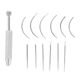 Healeved Piercingador de Acero Inoxidable para Cuerpo y Nariz Soporte para Joyería Interna y Externa, Protege contra Arañazos, Adecuado para Profesionales y Principiantes