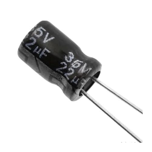 Condensateur 22uF 35V 22MFD condensateurs électrolytiques radiaux 5x7mm aluminium (Lot de 100)