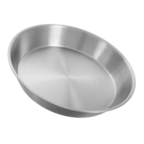 Ciieeo Round Stainless Steel Nonstick Baking Tray Heavy Duty Baking Pan for Cakes Cookies Bbq Pizza and Toast Versatile Kitchen Tool Scratch Resistant Easy to Clean for Home Use