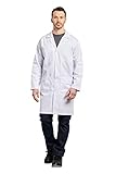 Economique Callens Blouse Blanche 100% Coton idéale Lycée travaux Pratique Blouse Chimie Blouse Physique T6-56/58