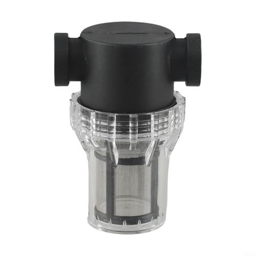 Oniissy Filtro de agua en línea para riego de jardín para malla 40 y colador de malla 80 con rosca hembra de /2 pulgadas, 3/4 pulgadas, material de policarbonato, diseño transparente para malla 80