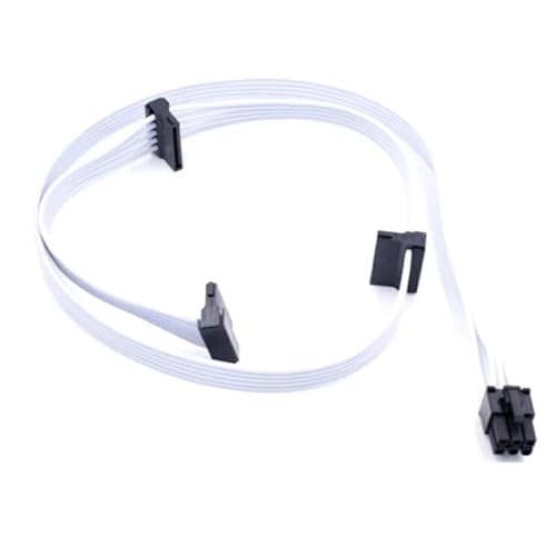 Krypore Cable for White 6Pin to 3 SATA Right Angled