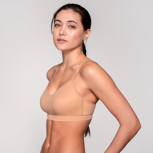 Image of Floatley Cozy Adjustable Bra Comfort Wirefree Seamless Bra with Embedded Pad for Women