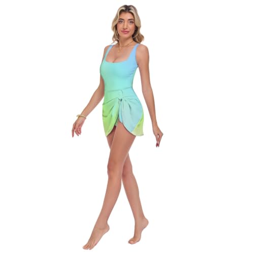 Bañador multicolor degradado para mujer con efecto push up 2