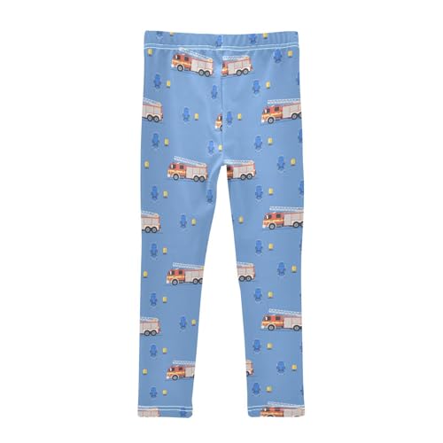 Girls' Leggings Fire Truck Blue Kids Yoga Tights Pants 1 Pack 23016932