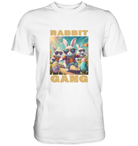 Chemise Premium Rabbit Gang imprimé Easter Bunny Gang pour homme et femme