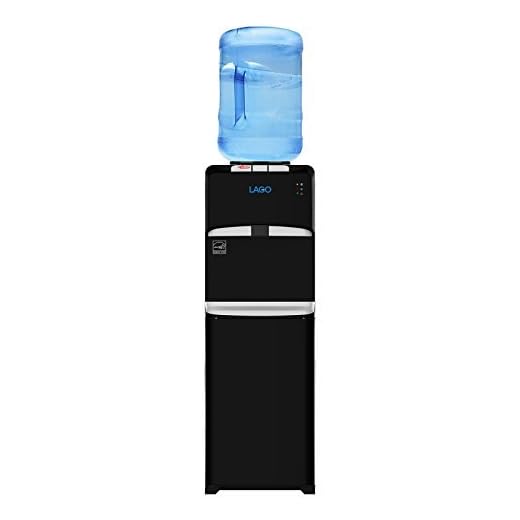 Lago Top Load Hot, Cold & Room Mini Black Water Cooler Dispenser