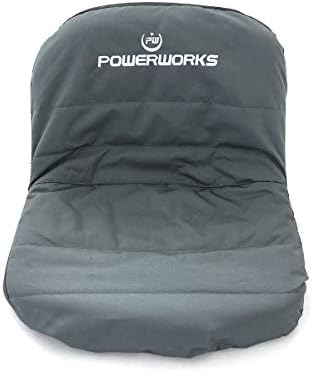 Top 5 Riding Lawn Mower Attachments That Will Transform Your Yard 3 POWERWORKS Weatherproof Deluxe Riding Lawn Mower Seat Cover, Medium, Black