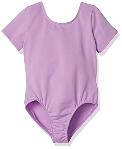 Amazon Essentials Girl s Short-Sleeve Dance Leotard, Powder Lavender, X-Small