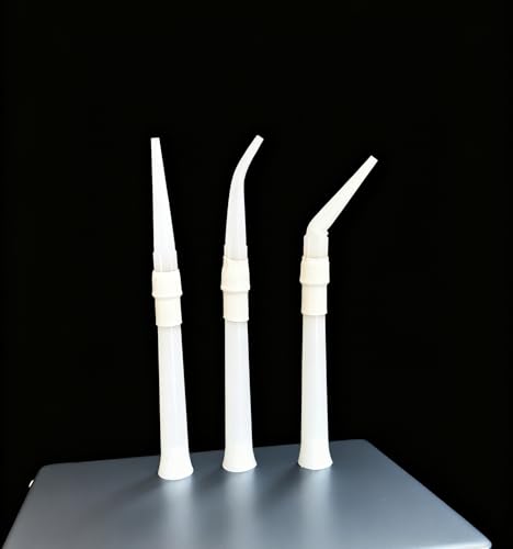 LUAZEX Professional Caulking Gun Nozzle Tips Set, White Plastic, Straight