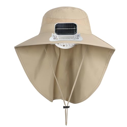 Chapeau de soleil rechargeable contre la chaleur avec ventilateur solaire