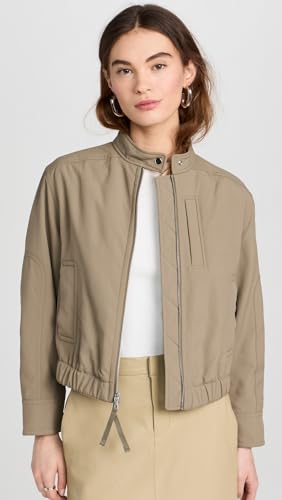 Vince Women's Cropped Bomber Jacket2