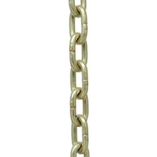 Image of RCH Hardware CH-S53-14-SB Steel Clock Chain 14 Gauge, Satin Brass (1 Foot)