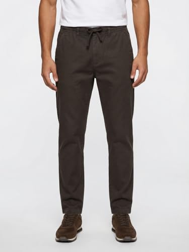 Image of Nobero Chino Pants for Men | Oversized Fit | Multiple Pockets | Elasticated Waist | Casual & Utility Wear