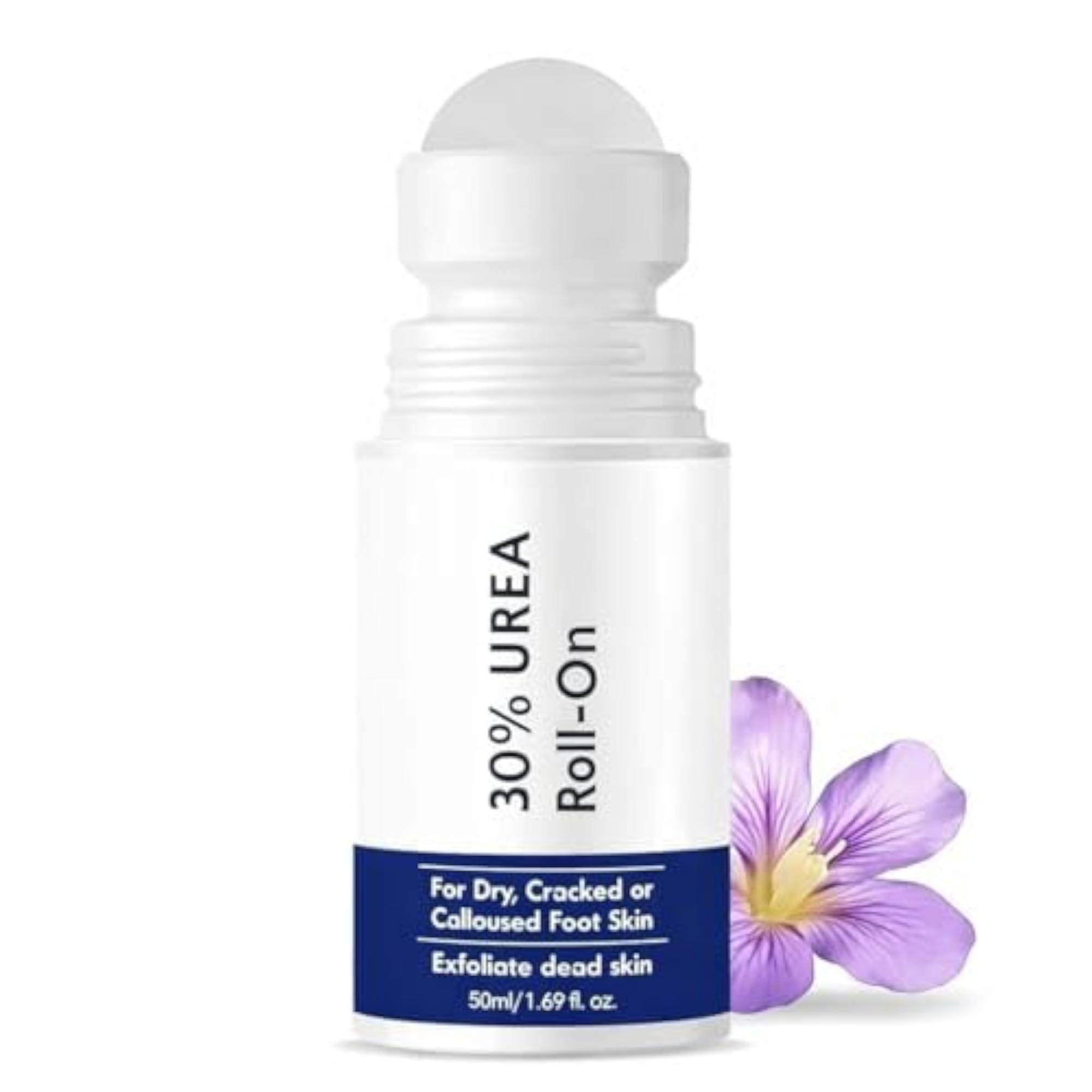 30% Urea Foot Cream Roll-On for Dry & Cracked Heels, Moisturizing