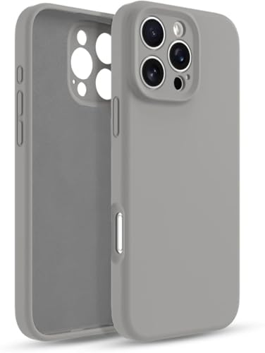 Image of DIZORO Compatible for iPhone 16 Pro Max Camera Protection Case 6.9, Slim Liquid Silicone 3 Layers Full Covered Soft Gel Rubber Phone Case Protective Cover 6.9 Inch - (Natural Titanium)