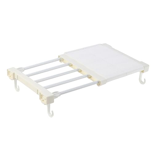 MAGICLULU Multi-functional Expandable Shelf Rod Wardrobe Dividers Retractable Storage Rack Shelves