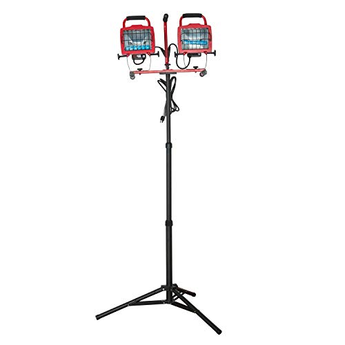Bonashi Adjustable Corrosion Resistant Tripod Stand for LED Flood Light Telescoping Steel Portable