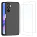 Produktbild NEW'C Hülle für Samsung Galaxy A05s - Ultra Thin Silikon Schwarz und 2 × Panzer Schutz Glas für Samsung Galaxy A05s - Kratzfest