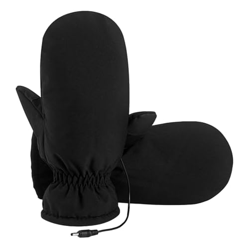 Guantes calefactados, enchufables para hombres y mujeres, impermeables, resistentes al viento, guantes térmicos cálidos de invierno para deportes al aire libre, motocicleta, equitación, trabajo,
