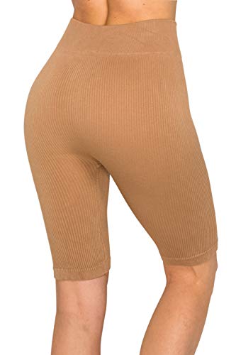 Image of ALWAYS Faux Leather Shorts - High Waist Active Stretch Yoga Short Pants for Women