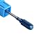 MZCMSL 3/32" Safety Nail Drill Bits Blue Nano Coating Carbide Bit Medium Grit Nail Art Tools