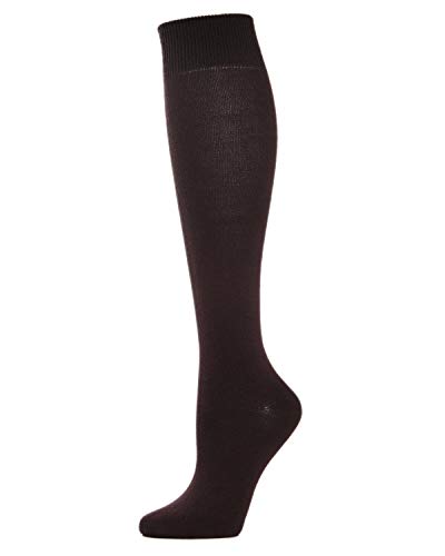 Image of MeMoi Solid Knit Knee High Socks for Women, Breathable and Comfortable Knee Highs