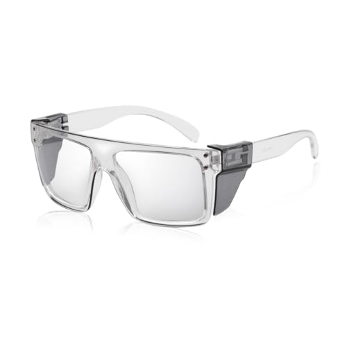 Lunettes de soleil photochromiques pour écran et extérieur à verres transparents à fumés
