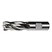CLEVELAND Sq. End Mill,Single End,Pow Met,3/8" C41145