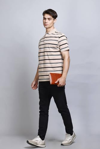 Image of GODFREY Half Cotton Polo T Shirt for Man with Pocket - Regular Fit Mens Collar Tshirt