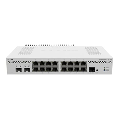 Image of Mikrotik CCR2004-16G-2S+PC Ethernet Router 16x Gigabit Ethernet Ports, 2x10G SFP+ Cages.