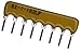 BOURNS 4608X-101-182LF RESISTOR, BUS RES N/W 7, 1.8KOHM, 2%, SIP (10 pieces)