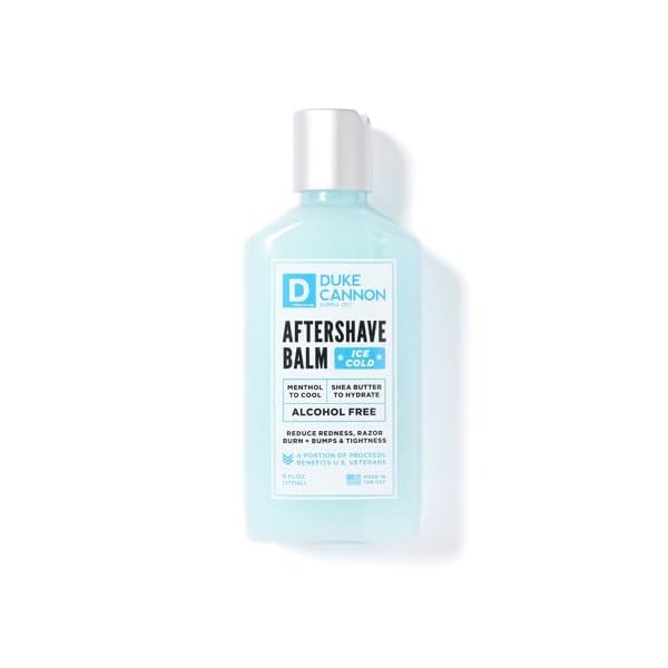 Du.ke~Cann"on After Shave Balm - Cooling Alcohol-Free Balm with Menthol for Men, 6 oz (pack of 1)