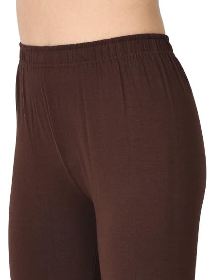 Image of Robinbosky Premium Stretchable Cotton Ankle Legging for Women | Suitable for Formal wear & Casual wear | High-End Elastic Makes The Leggings Squat Proof and Durable for Travel, Yoga, & Workout.