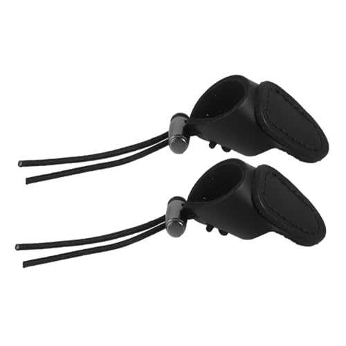 WHAMVOX Djustable Archery Glove 2pcs Archery Supplies Sturdy Leather Thumb Guard for Outdoor Shooting